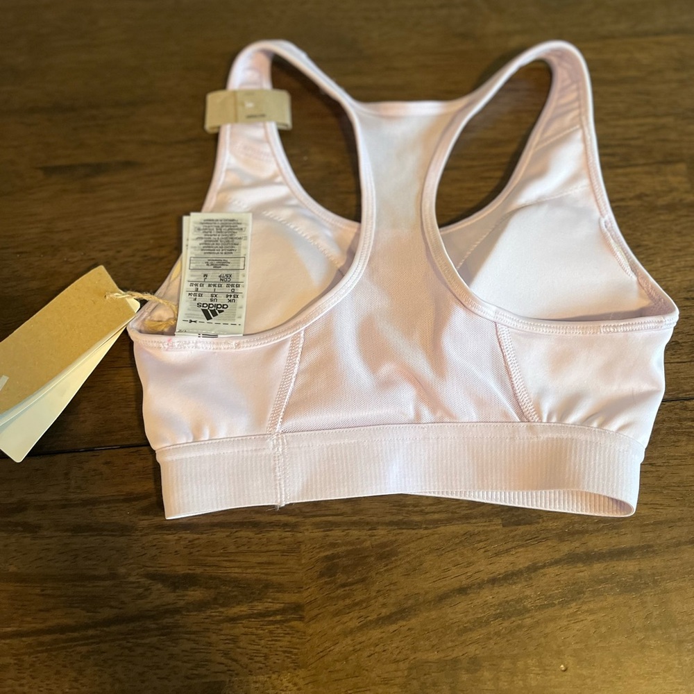 adidas Light Pink Sports Bra - Picture 2 of 4